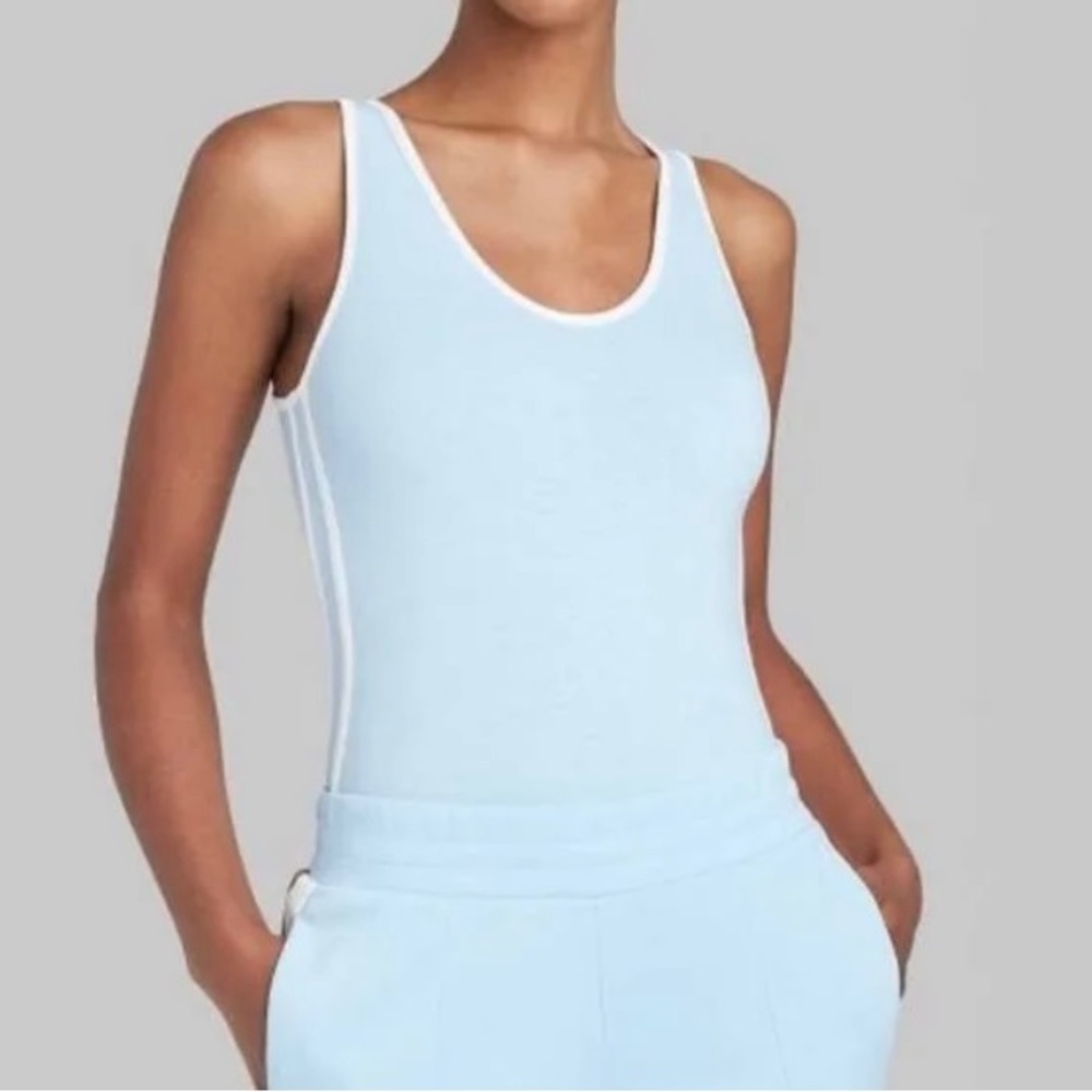 NWOT 5/$25 Wild Fable Pipe Lined Light Blue Bodysuit / Tank
